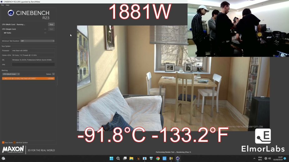 Intel Xeon W9-3495X podczas ekstremalnego OC pobiera blisko 2 kW mocy