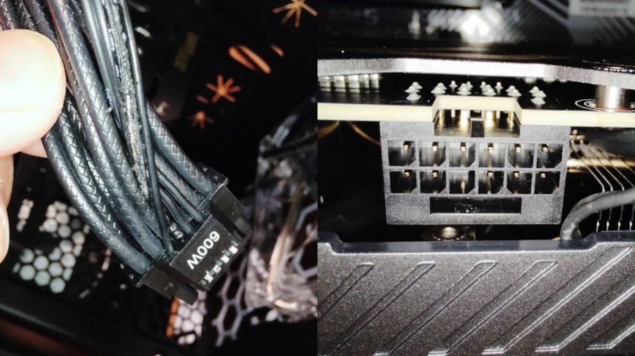 Pierwszy przypadek stopionego kabla zasilającego w karcie GeForce RTX 5070