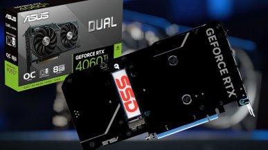 ASUS wypuszcza karty graficzne z wbudowanym slotem na dyski SSD
