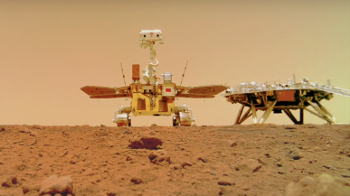 Chiński łazik marsjański Zhurong nie działa. NASA opublikowała nowe zdjęcia
