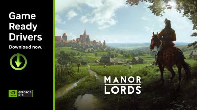 NVIDIA DLSS w trzech kolejnych tytułach, w tym w Manor Lords. Udostępniono nowy sterownik Game Ready