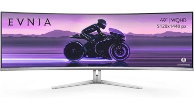 Philips wprowadza Evnia 49M2C8900 - 49-calowy gamingowy monitor QD-OLED
