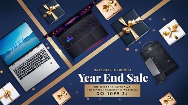 MSI rusza z promocją świąteczno-noworoczną. Kup laptopa i zgarnij nagrody o wartości do 1099 zł