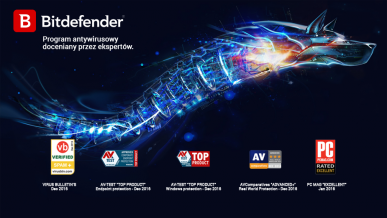 Programy antywirusowe marki Bitdefender otrzymują dwie prestiżowe nagrody